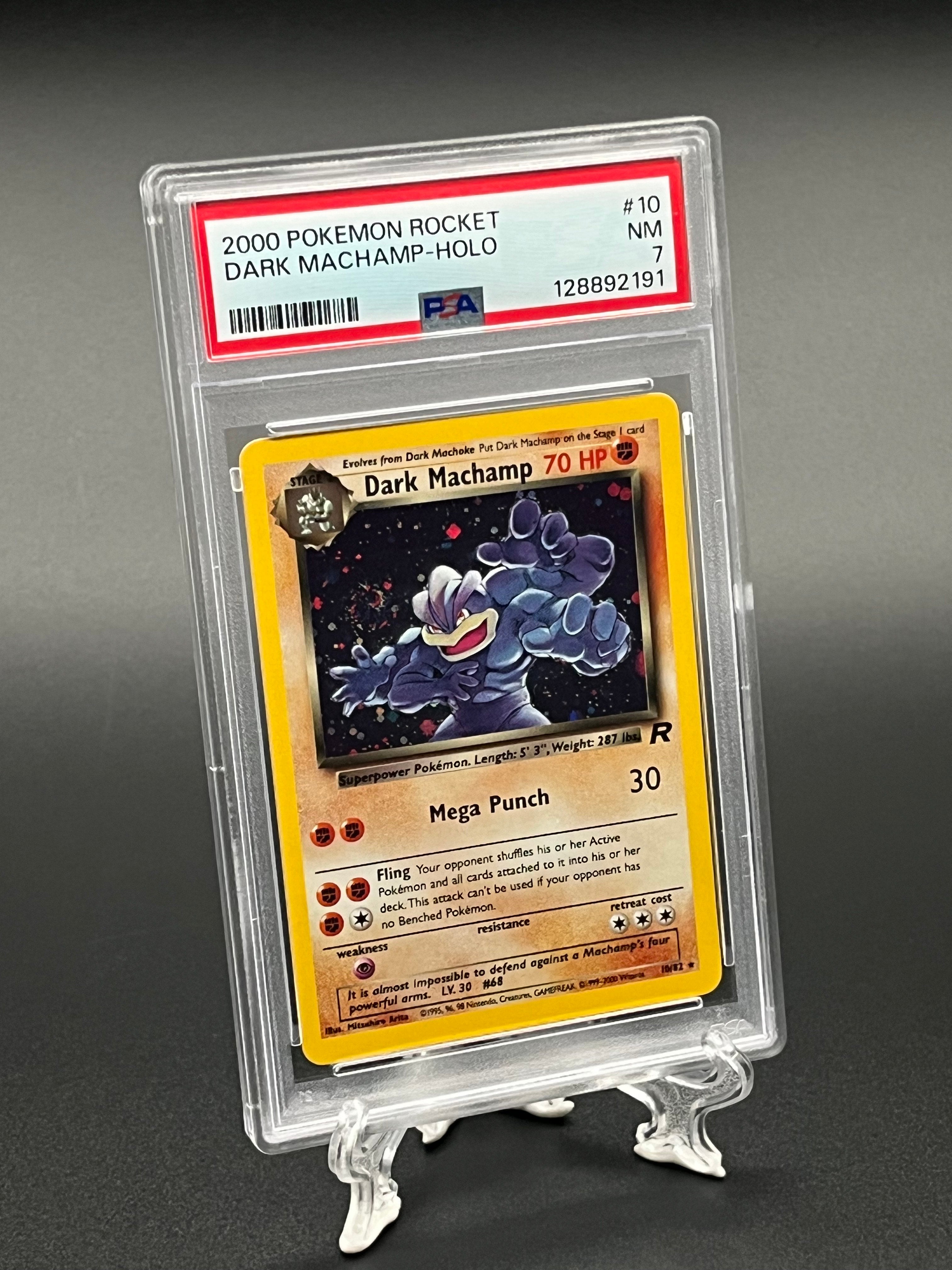 dark machoke pokemon card 2000 Pokémon Team Rocket Machamp 010/082 New Costco Pokémon card he or she chooses Signature Type:Shadow - 80's style chrome one piece tcg base starter deck