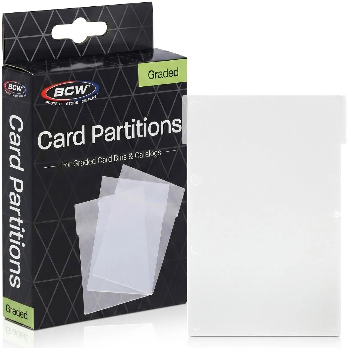 BCW Graded Card Partitions — Translucent (12-Pack)
