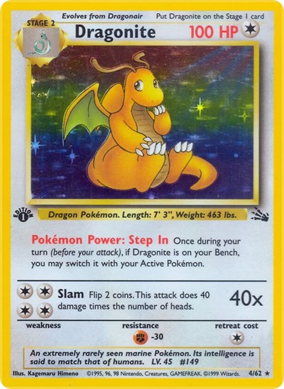 Dragonite - 004/062 - Fossil