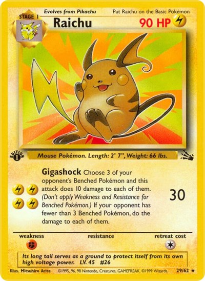 Raichu - 029/062 - Fossil