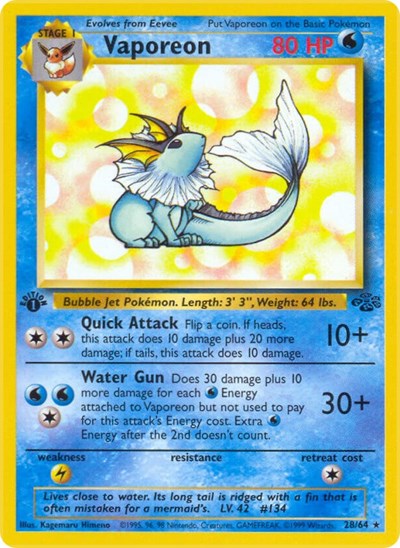 Vaporeon - 028/064 - Jungle