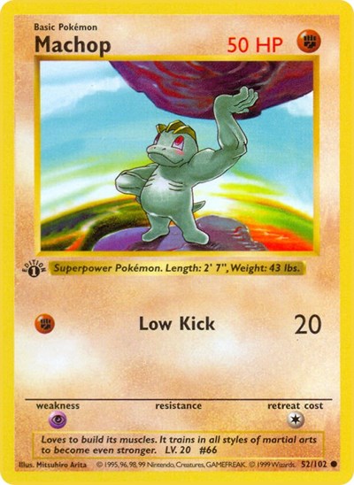Machop - 052/102 - Base Set (Shadowless)