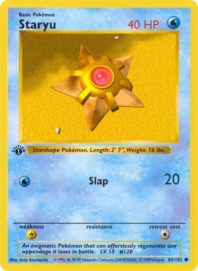 Staryu - 065/102 - Base Set (Shadowless)