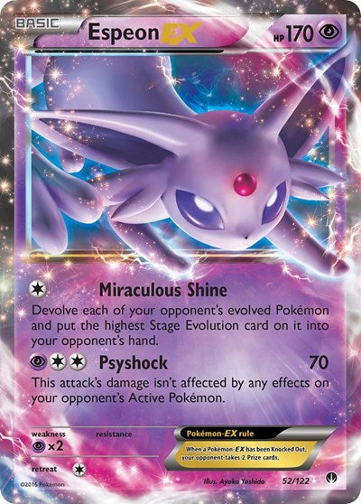 Espeon EX - 052/122 - XY - BREAKpoint