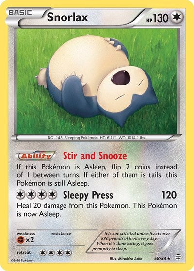Snorlax - 058/083 - Generations
