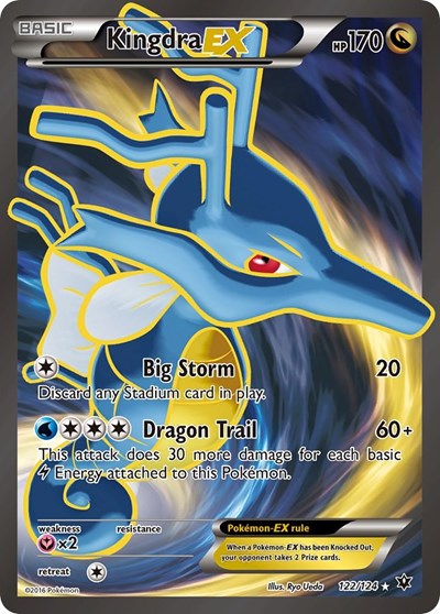 Kingdra EX (Full Art) - 122/124 - XY - Fates Collide