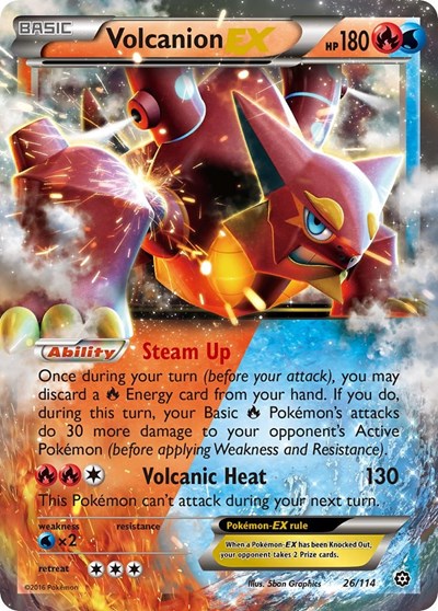 Volcanion EX - 026/114 - XY - Steam Siege