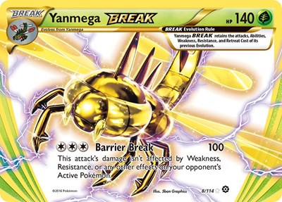 Yanmega BREAK - 008/114 - XY - Steam Siege