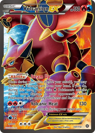 Volcanion EX (Full Art) - 107/114 - XY - Steam Siege