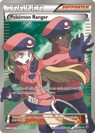 Pokemon Ranger (Full Art) - 113/114 - XY - Steam Siege