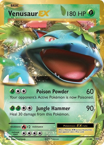 Venusaur EX - 001/108 - XY - Evolutions