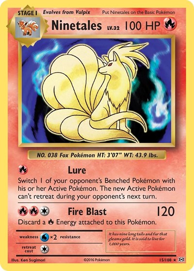 Ninetales - 015/108 - XY - Evolutions