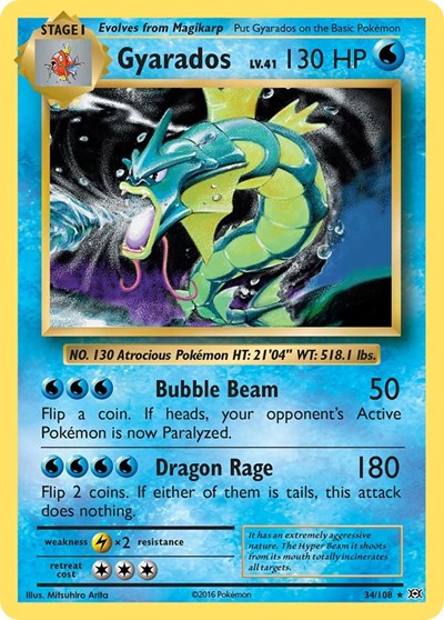 Gyarados - 034/108 - XY - Evolutions
