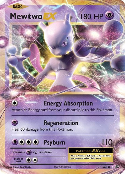 Mewtwo EX - 052/108 - XY - Evolutions