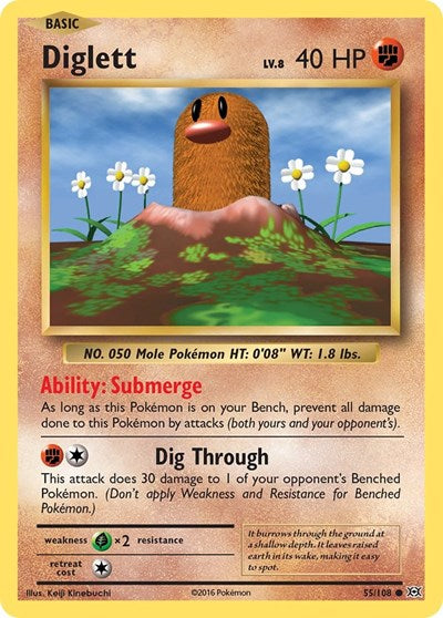 Diglett - 055/108 - XY - Evolutions
