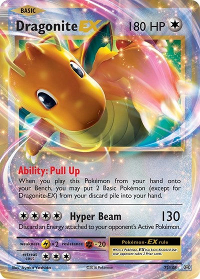 Dragonite EX - 072/108 - XY - Evolutions