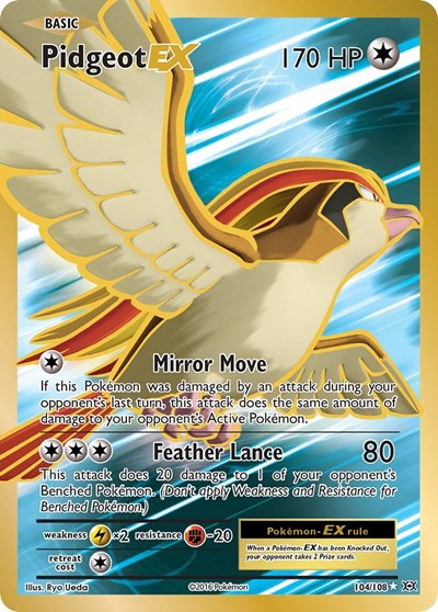 Pidgeot EX (Full Art) - 104/108 - XY - Evolutions