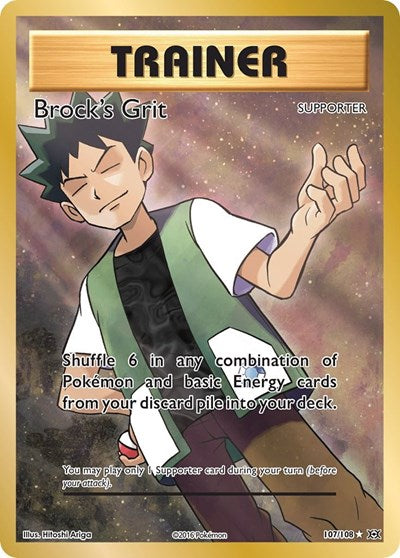 Brock's Grit (Full Art) - 107/108 - XY - Evolutions
