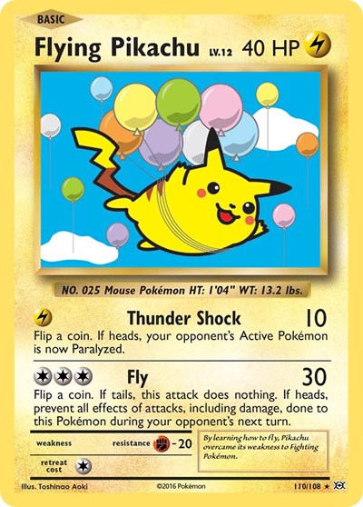 Flying Pikachu - 110/108 - XY - Evolutions