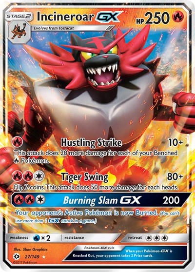 Incineroar GX - 027/149 - SM Base Set