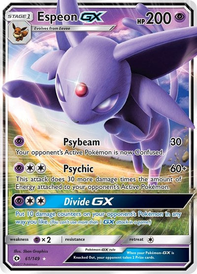 Espeon GX - 061/149 - SM Base Set