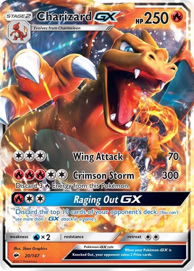 Charizard GX - 20/147 - SM - Burning Shadows