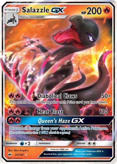 Salazzle GX - 025/147 - SM - Burning Shadows