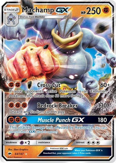 Machamp GX - 064/147 - SM - Burning Shadows