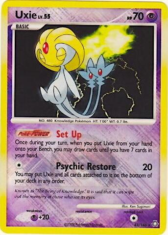 Uxie (League Promo) - 043/146 - League & Championship Cards
