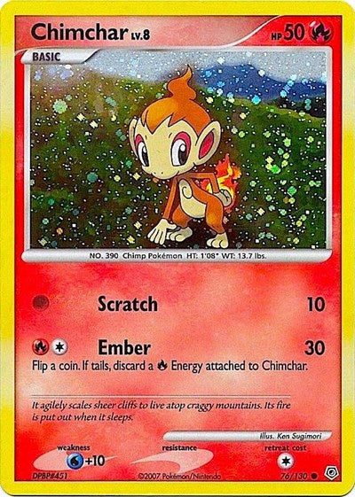 Chimchar (Cosmos Holo) - 076/130 - Miscellaneous Cards & Products