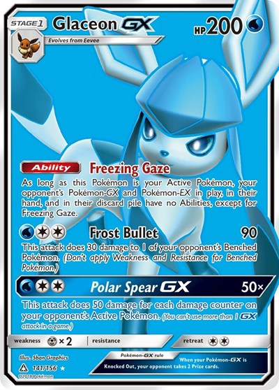 Glaceon GX (Full Art) - 141/156 - SM - Ultra Prism