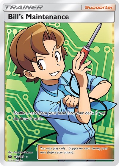 Bill's Maintenance (Full Art) - 162/168 - SM - Celestial Storm