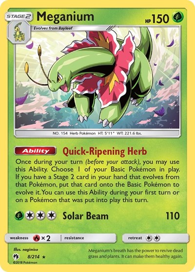Meganium - 008/214 - SM - Lost Thunder