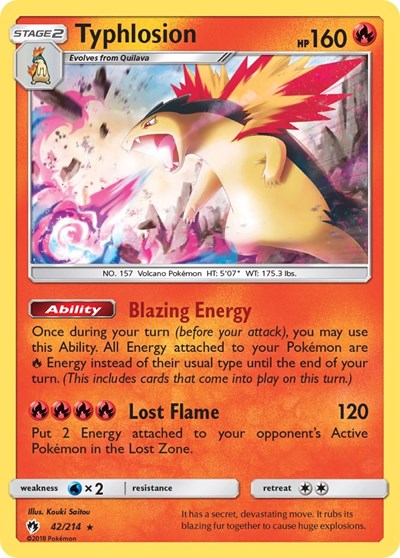 Typhlosion - 042/214 - SM - Lost Thunder