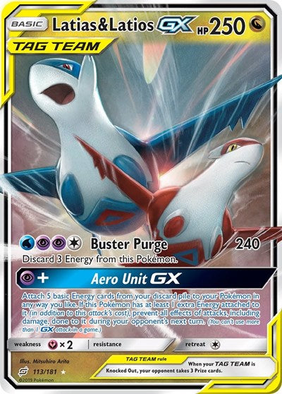 Latias & Latios GX - 113/181 - SM - Team Up