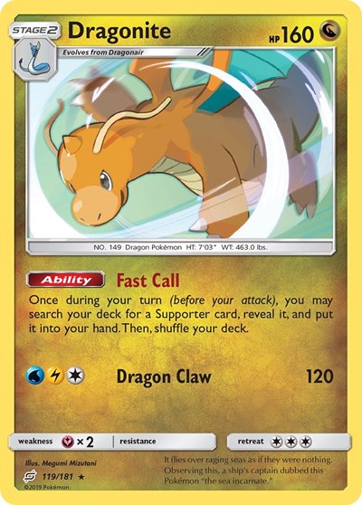 Dragonite - 119/181 - SM - Team Up