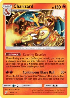 Charizard (SM Team Up) - 014/181 - Deck Exclusives