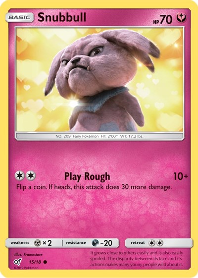 Snubbull (Holo Common) - 015/018 - Detective Pikachu