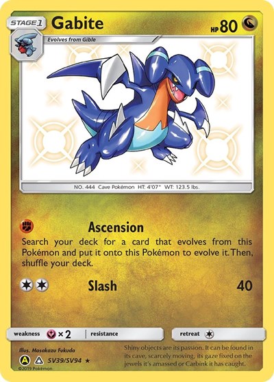 Gabite - SV39/SV94 - Hidden Fates: Shiny Vault