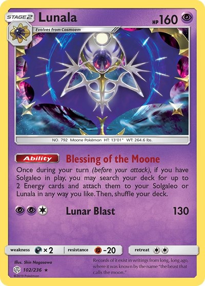 Lunala - 102/236 - SM - Cosmic Eclipse