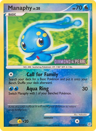 Manaphy [Diamond & Pearl] - 009/130 - Burger King Promos
