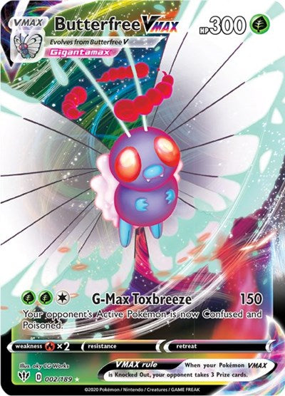 Butterfree VMAX - 002/189 - SWSH03: Darkness Ablaze