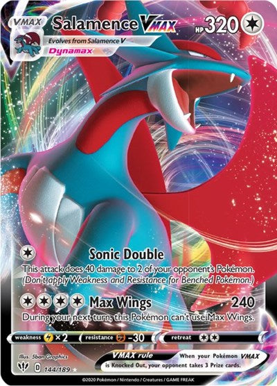 Salamence VMAX - 144/189 - SWSH03: Darkness Ablaze