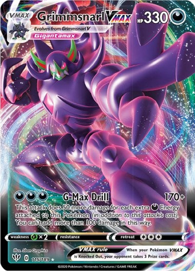 Grimmsnarl VMAX - 115/189 - SWSH03: Darkness Ablaze
