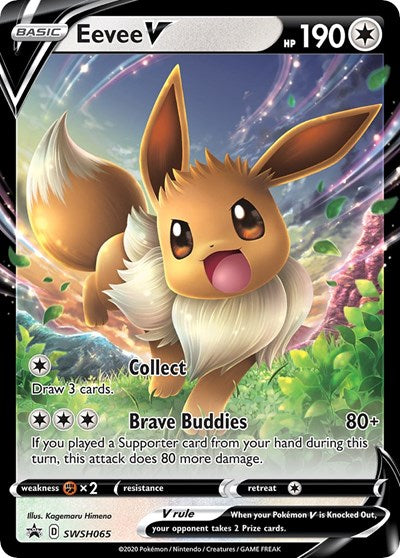 Eevee V - SWSH065 - SWSH: Sword & Shield Promo Cards