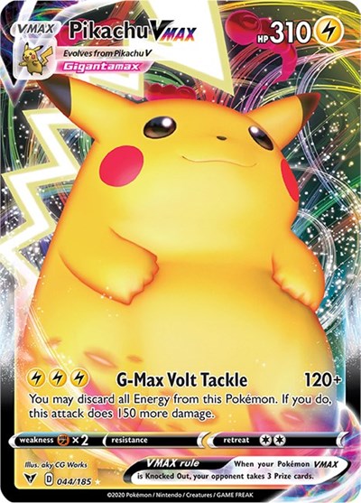 Pikachu VMAX - 044/185 - SWSH04: Vivid Voltage