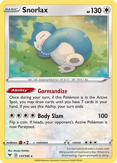 Snorlax - 131/185 - SWSH04: Vivid Voltage