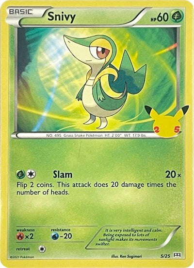 Snivy - 005/025 - McDonald's 25th Anniversary Promos