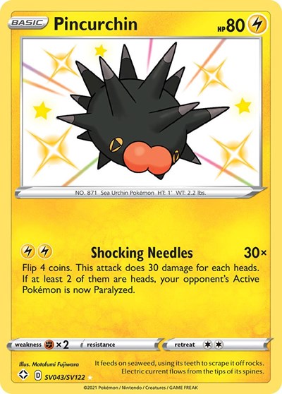 Pincurchin - SV043/SV122 - Shining Fates: Shiny Vault