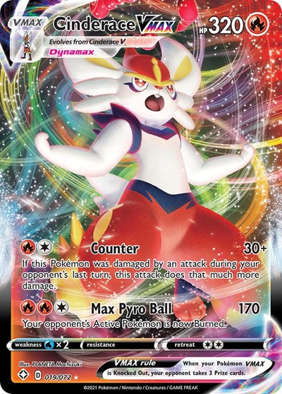 Cinderace VMAX - 019/072 - Shining Fates